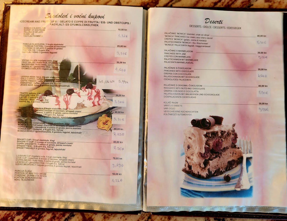 Villa Monica Resturant Menu - Image 2